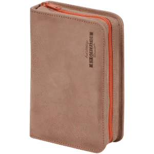 Erik Stokkebye 4th Generation Leather 3 Pipe Tobacco Zipper Bag Brown