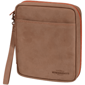 Erik Stokkebye 4th Generation Leather 4 Pipe & Tobacco Zipper Bag Brown