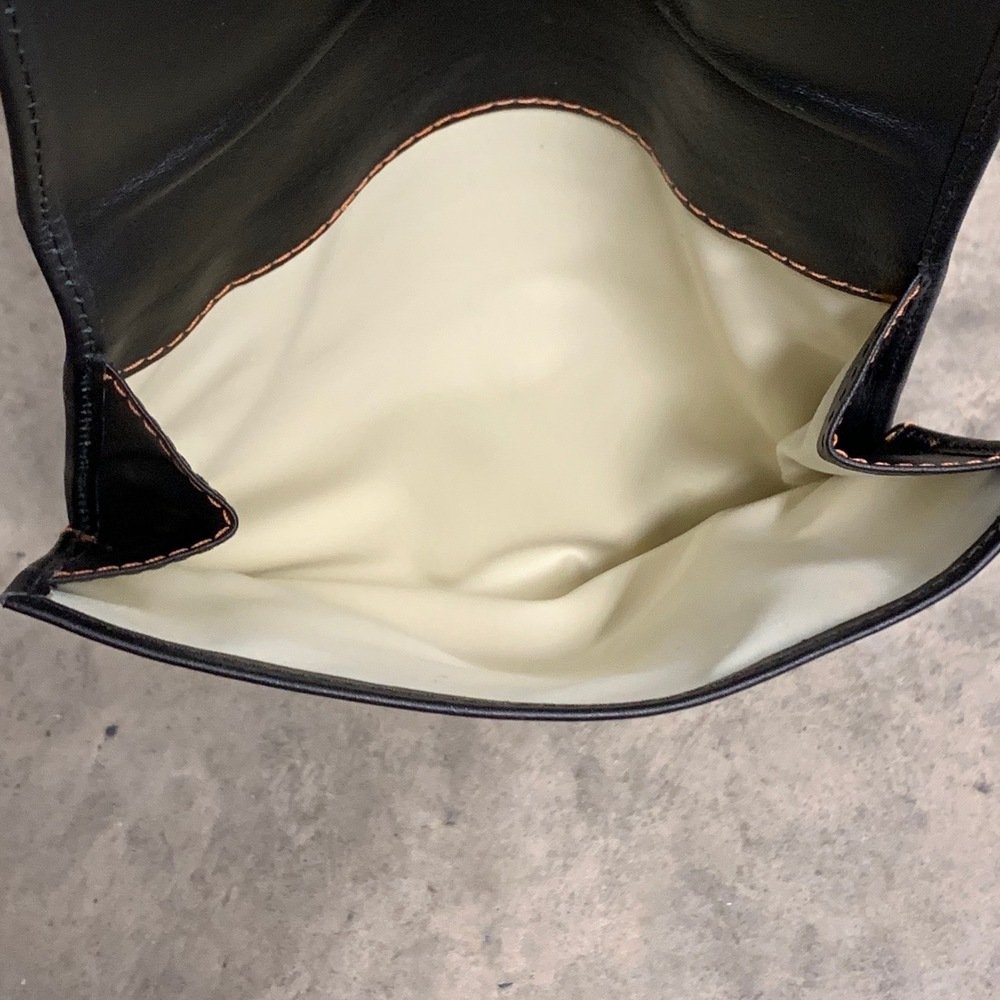 Erik Stokkebye 4th Generation Black Leather Roll up Tobacco Pouch - Image 4