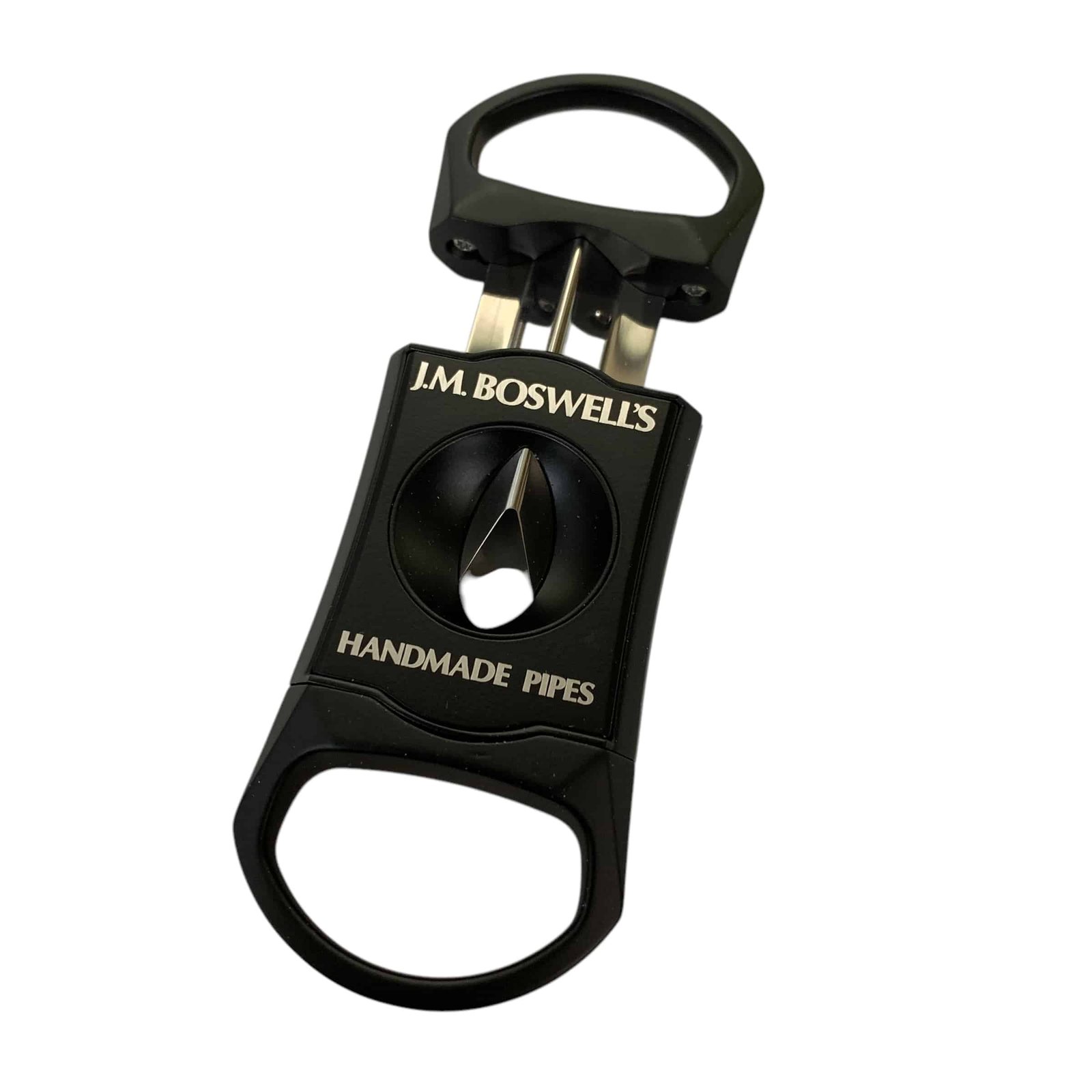 Boswell Logo: Visol Caspian Matte Black Wedge V Cigar Cutter - Image 3
