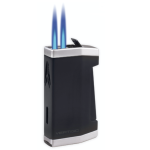 Lotus Vertigo Commissioner Double Flame Vector Cigar Lighter Black