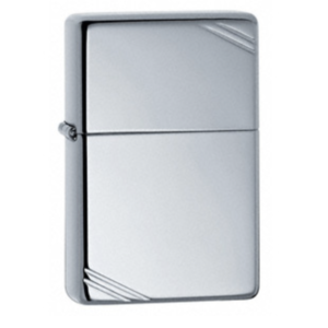 Zippo Vintage W/ Slashes High Polish Chrome Lighter