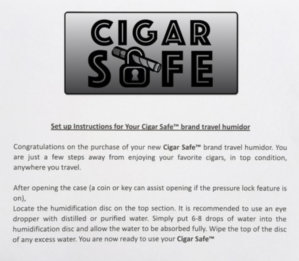 Cigar Safe Travel Humidor, Holds 15 Cigars - Image 6
