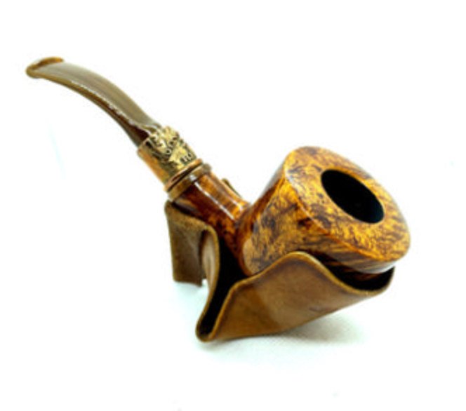 Erik Stokkebye 4th Generation Brown Leather Pipe Stand