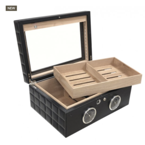 Prestige Import Group Lemans GT Black 120 Ct. Cigar Humidor