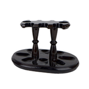 Pipe Stand –  Woodmere 8-Pipe Walnut Wood Pipe Rack
