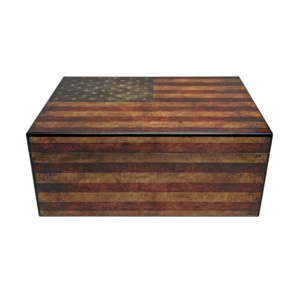 Humidor Supreme Old Glory Humidor – 40-50 Count Cigars
