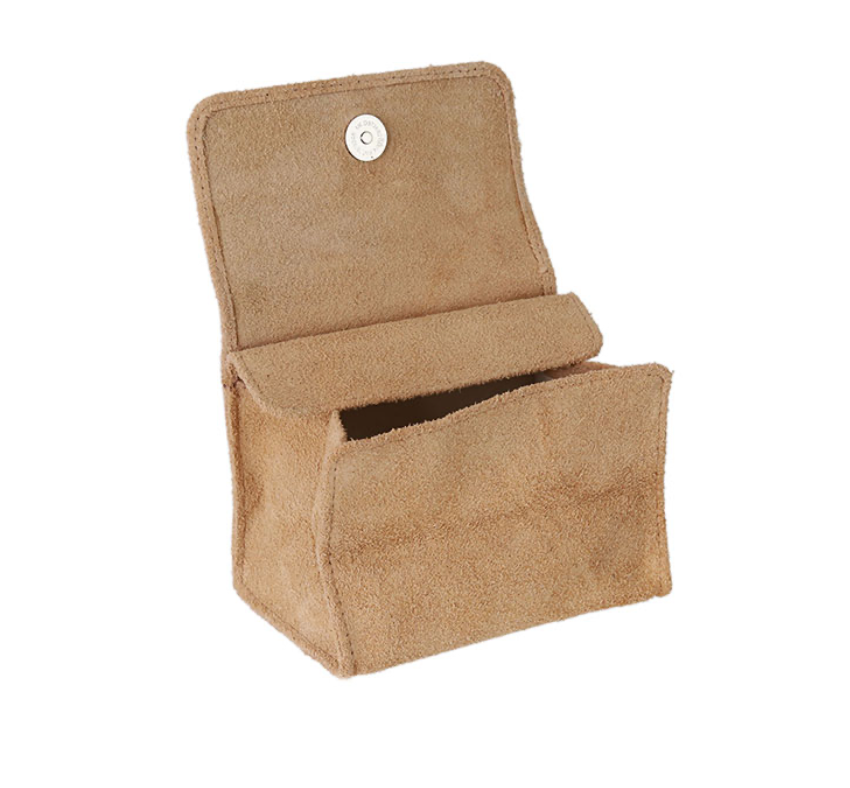Genuine Leather Box Tobacco Pouch Suede - Image 2