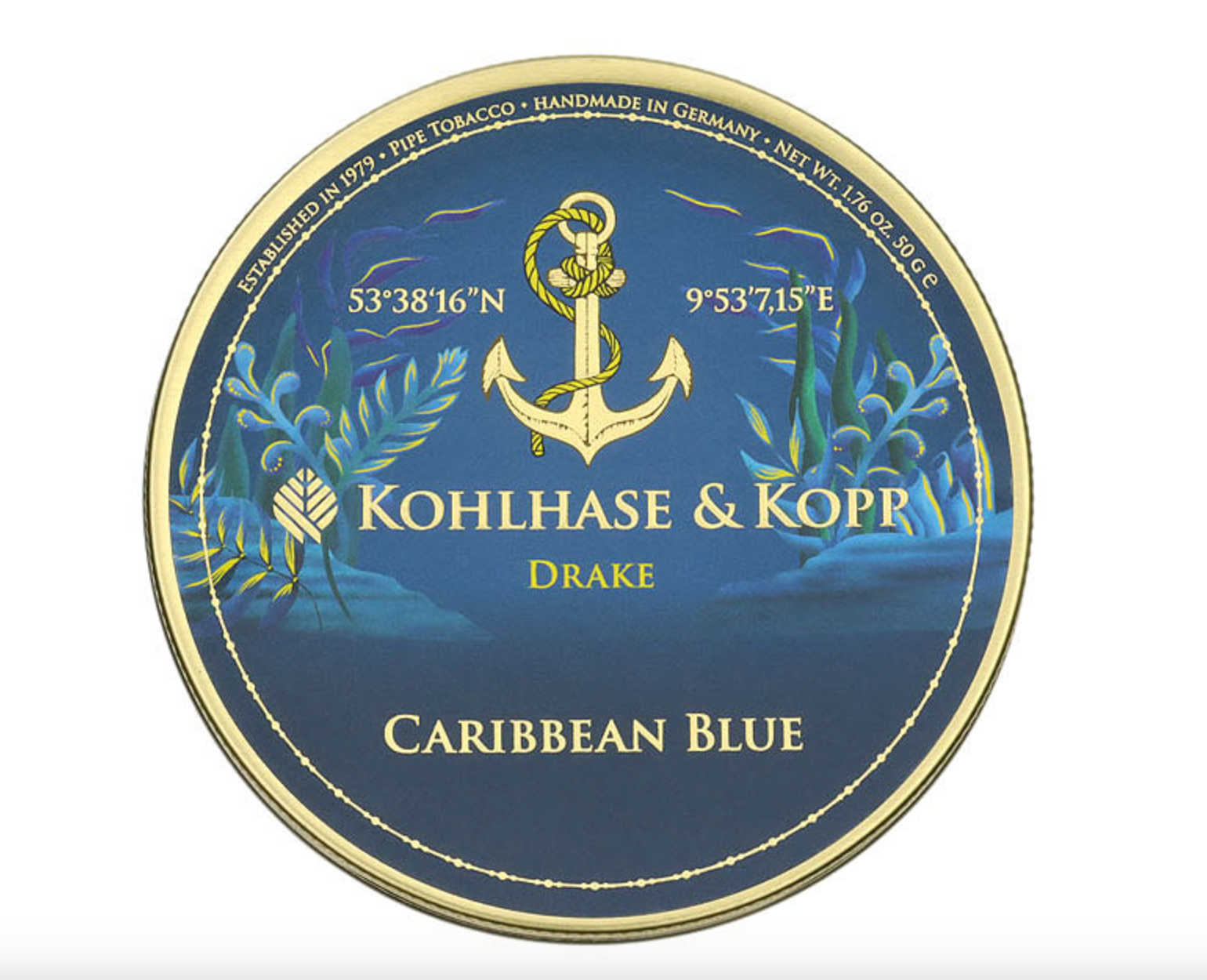 Caribbean Blue: Drake 50g Tin