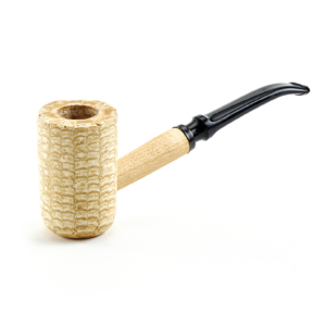 Missouri Meerschaum: Diplomat Corn Cob Pipe Bent Stem