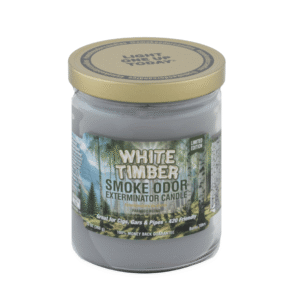 Smoke Odor Exterminator Candle White Timber 13oz.