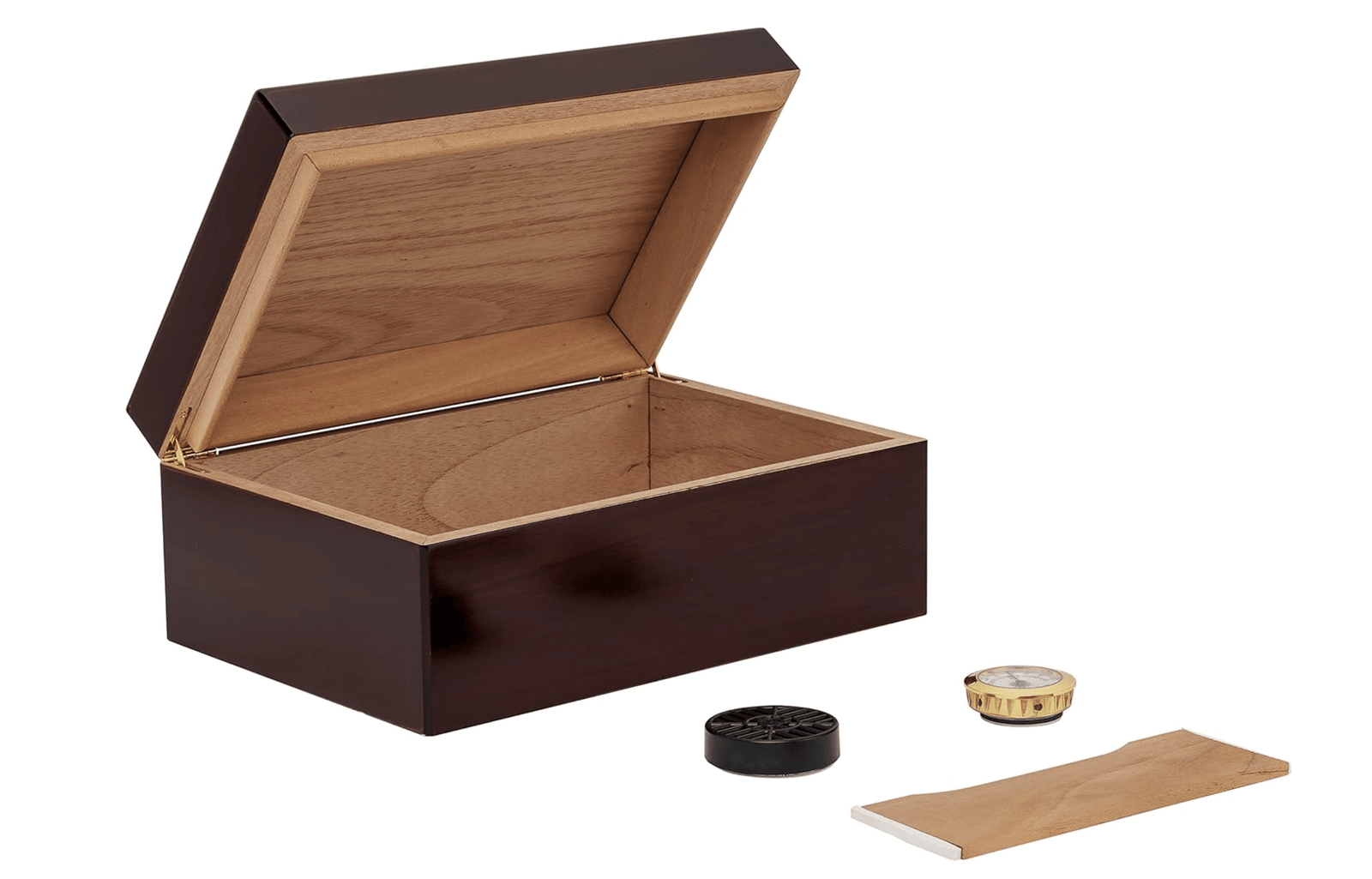 Quality Importers Up to 50 Ct Rouge Cherry Red Cigar Humidor - Image 3