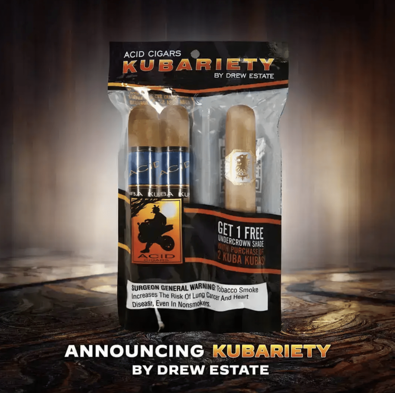 Acid Kubariety 2 Kuba Kubas 1 Undercrown Shade Robusto