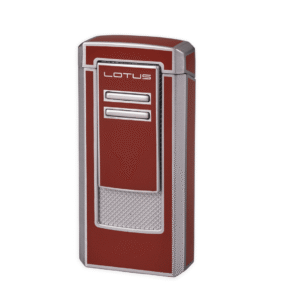 Lotus Commander Triple Torch Cigar Lighter Burgundy