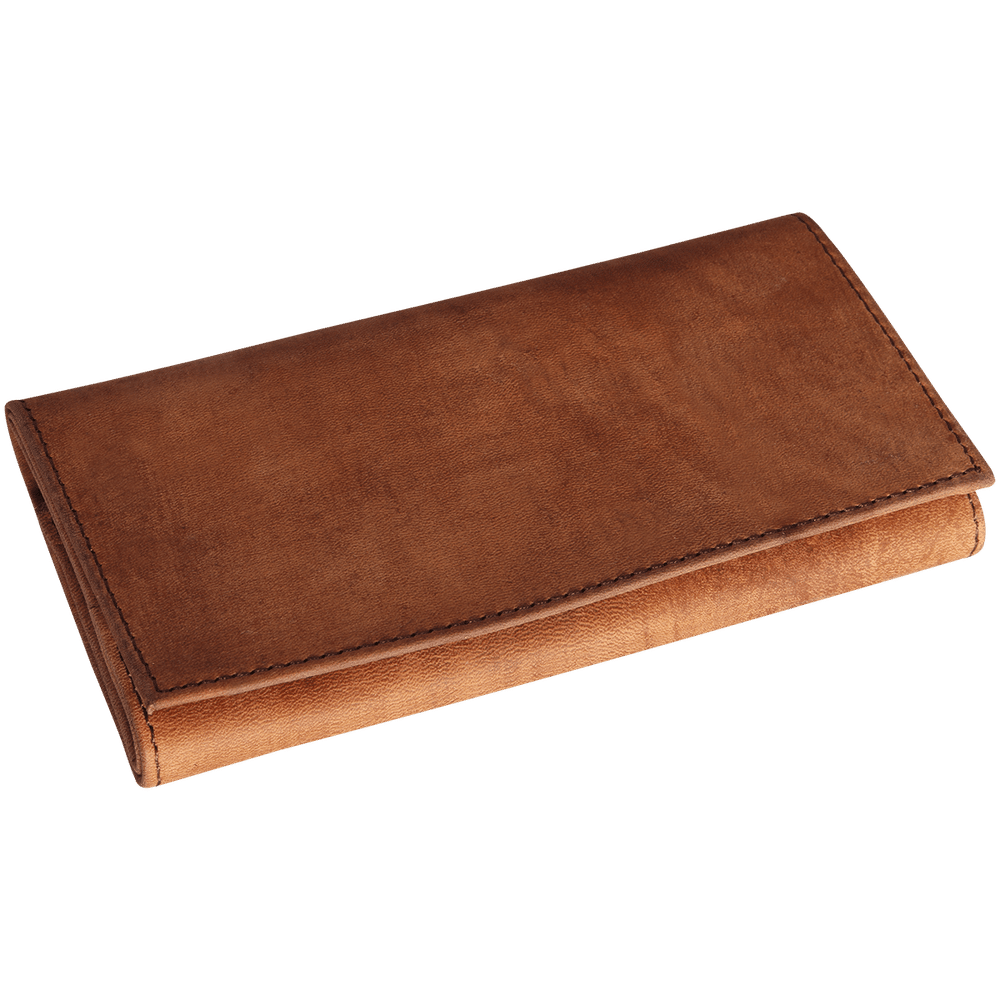 Erik Stokkebye 4th Generation Brown Leather Roll up Tobacco Pouch - Image 3