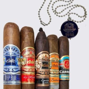 Casa Carrillo Deep Blue Vareity 5 Cigar Sampler with Dog Tag